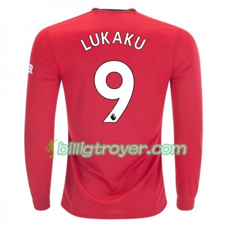 Billige Fotballdrakter Manchester United Romelu Lukaku 9 Hjemmedraktsett 2019/20 Langermet